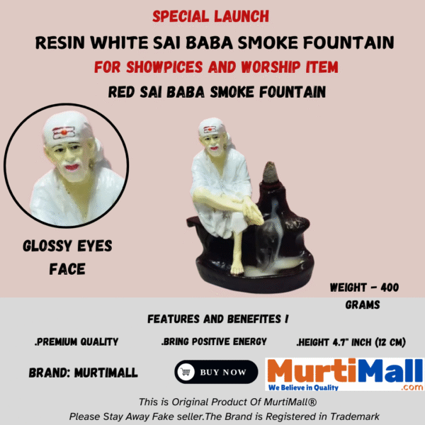 Lord Sai Baba Smoke Fountain for Enhance your Home Atmosphere and Positive Vibes | 51 Free Cones - Image 4