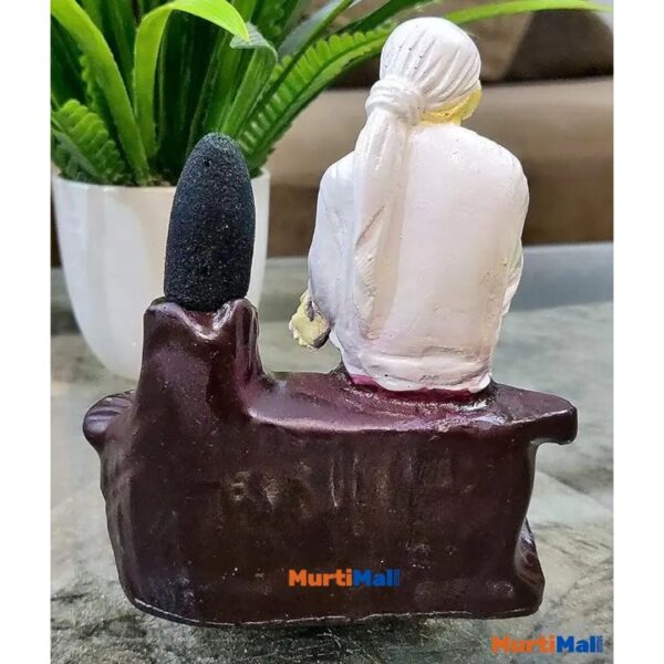 Lord Sai Baba Smoke Fountain for Home Decor |151 Free Incense Cones| Black - Image 3