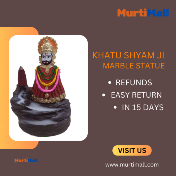 Backflow Khatushyam Ji Murti for Home Pooja Area and Car Dashboard - Image 5