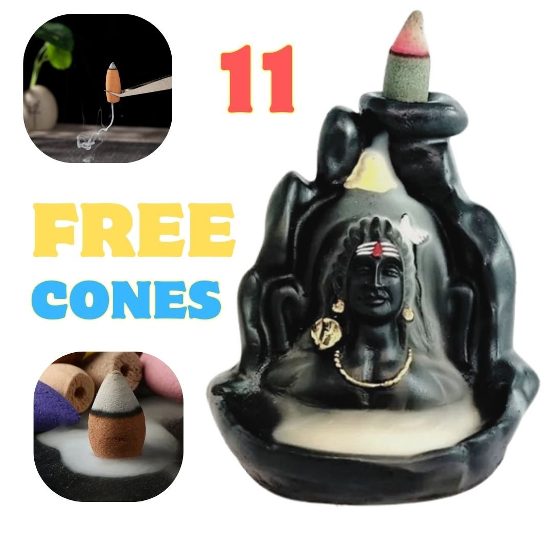 Adiyogi Shiva Statue with 11 Cones