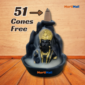 Handcrafted Lord Hanuman Smoke Fountain with 51 Incense Cones