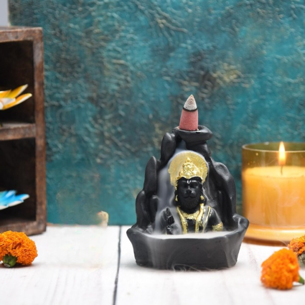 Lord Hanuman Ji Smoke Fountain for Home Decor | 101 Free Incense Cones - Image 2