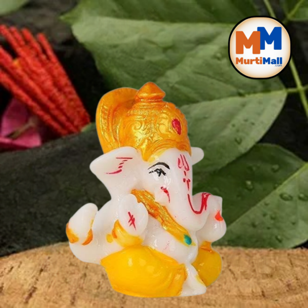 MurtiMall Car Dashboard Small Ganesh Ji with Beautiful Design - Image 2