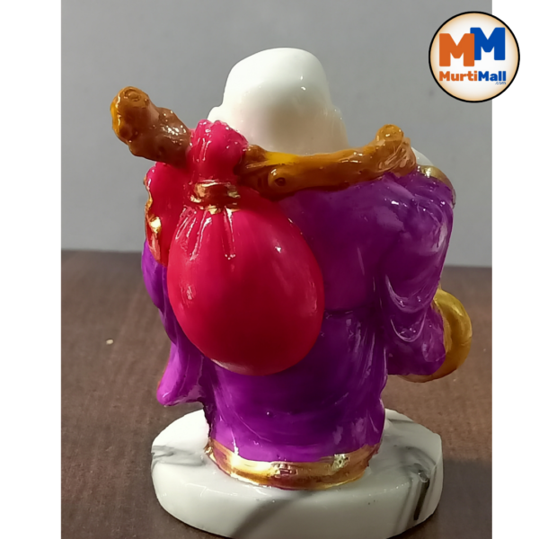 MurtiMall Laughing Monk Buddha for Home Decor - Purple - Image 3