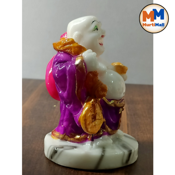 MurtiMall Laughing Monk Buddha for Home Decor - Purple - Image 4