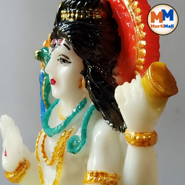 MurtiMall Shiv Shankar Mahadev Marble Statue for Home Temple - Image 8