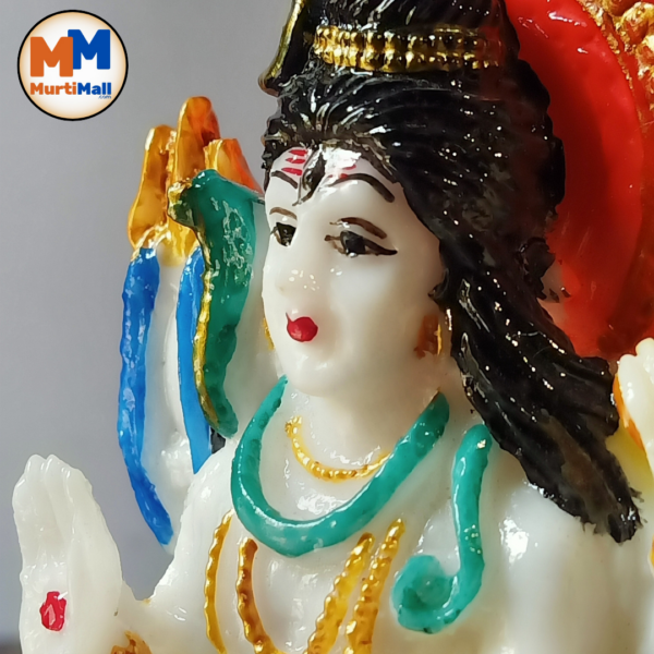 MurtiMall Shiv Shankar Mahadev Marble Statue for Home Temple - Image 7