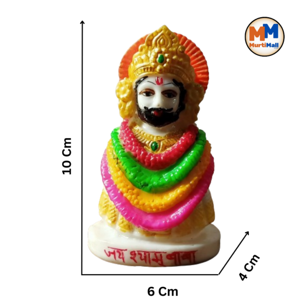 MurtiMall Khatu Shyam Ji White Marble Statue for Home Temple - Image 4