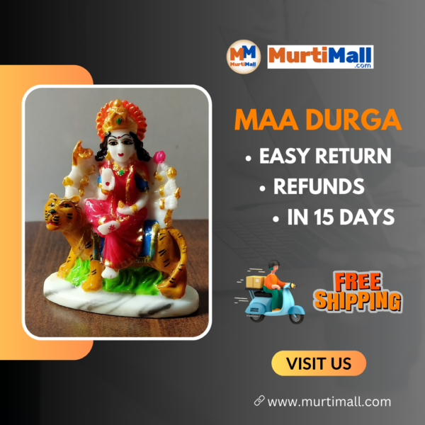 MurtiMall Maa Durga Marble Statue for Home Temple - Image 8