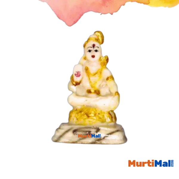 Elegance and Devotion: White Marble Shiv Shankar Ji Statue