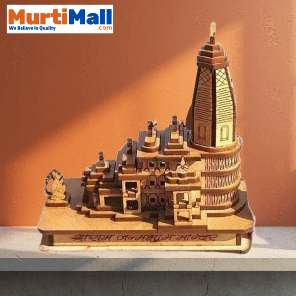 Shri Ram Mandir 3D Model: A Divine Miniature for Your Home 4 Inch