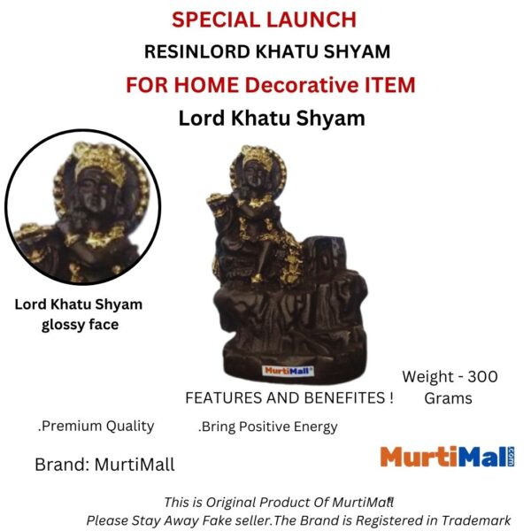 The Perfect Statue for Your Temple: Flute Krishna Smoke Fountain with 11 Backflow Incense Cones - Image 4