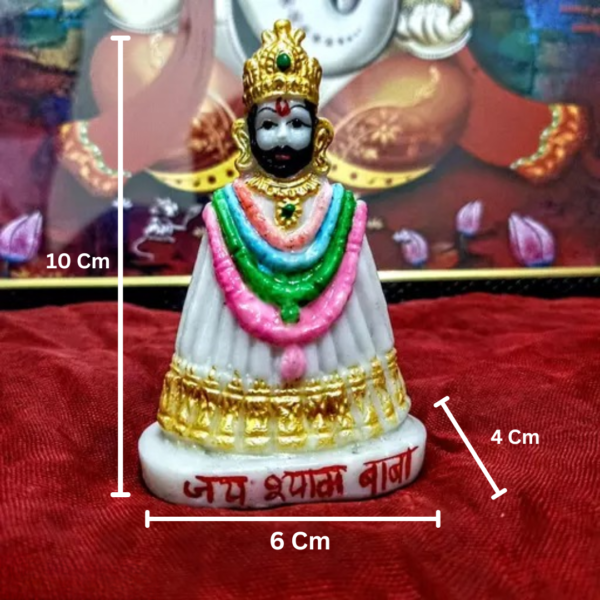 Elegant Khatu Shyam Ji Marble Finish Idol: A Spiritual Touch to Your Home - Image 2