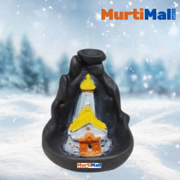 Enhance Your Home Decor with Yellow Kedarnath Ji Smoke Temple Fountain - Image 2