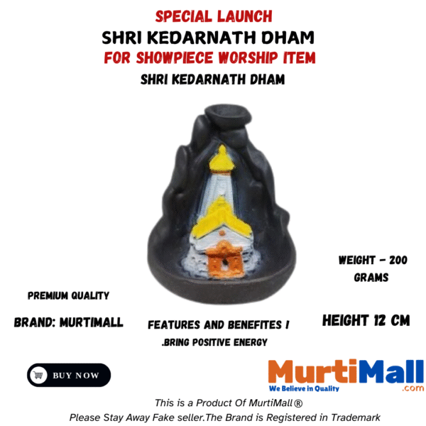 Enhance Your Home Decor with Yellow Kedarnath Ji Smoke Temple Fountain - Image 4