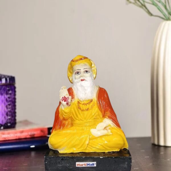 Exquisite Marble Finish Guru Nanak Dev Ji Statue for Your Home Temple - Image 2