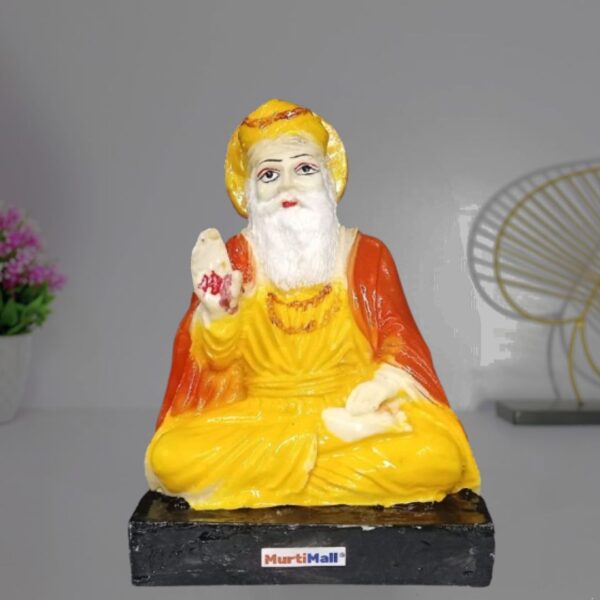 Exquisite Marble Finish Guru Nanak Dev Ji Statue for Your Home Temple - Image 3