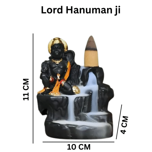 Elevate Your Space with Gada Hanuman Ji Smoke Fountain and Free 11 Incense Cones - Image 3