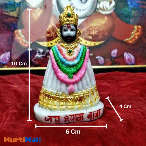 Elegant Khatu Shyam Ji Marble Finish Idol: A Spiritual Touch to Your Home - Image 5