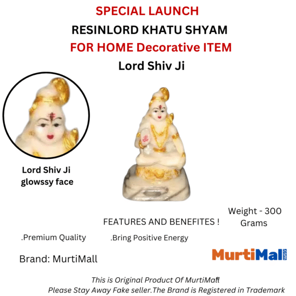 Elegance and Devotion: White Marble Shiv Shankar Ji Statue - Image 5