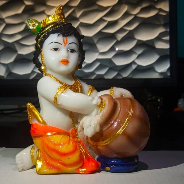 Enhancing Your Home Temple with Premium Marble Makhanchor Krishna