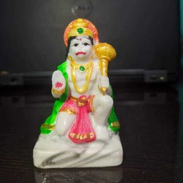 Exquisite Blessing Hanuman Ji Idol for Home Temple and Car Dashboard