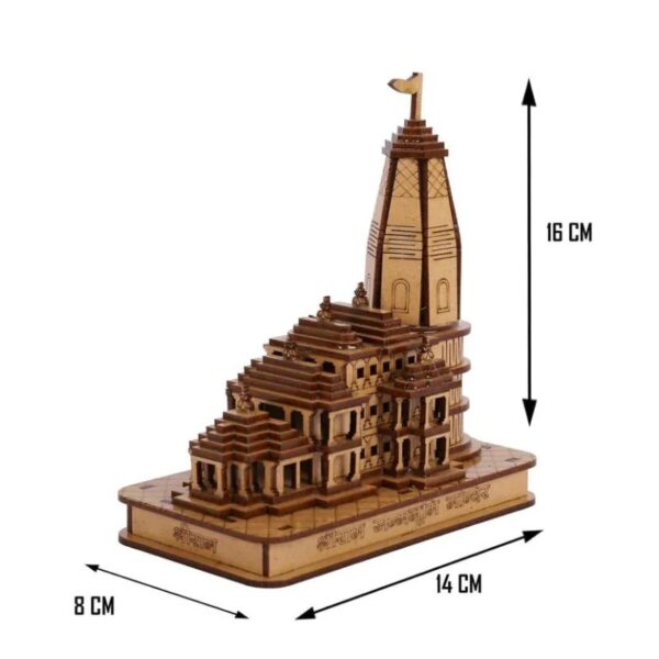 Shri Ram Mandir 3D Model: A Divine Miniature for Your Home 4 Inch - Image 5