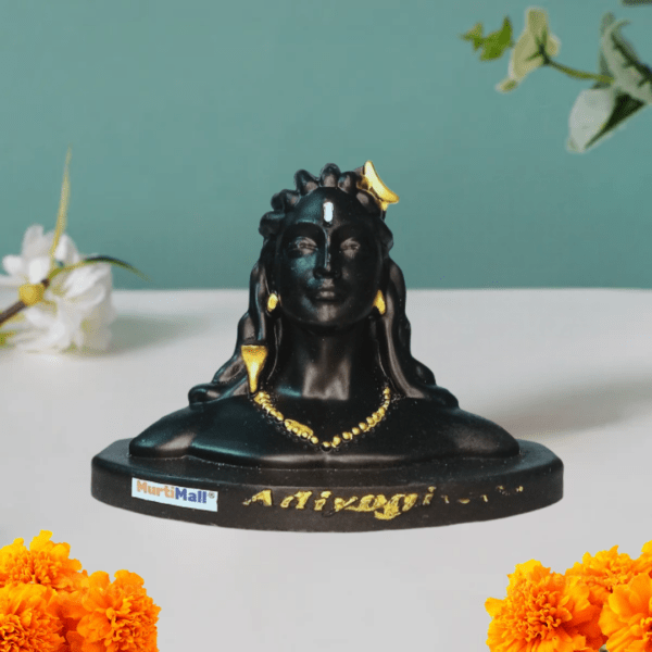 MurtiMall Plastic Adiyogi Ji Idol for Car Dashboard