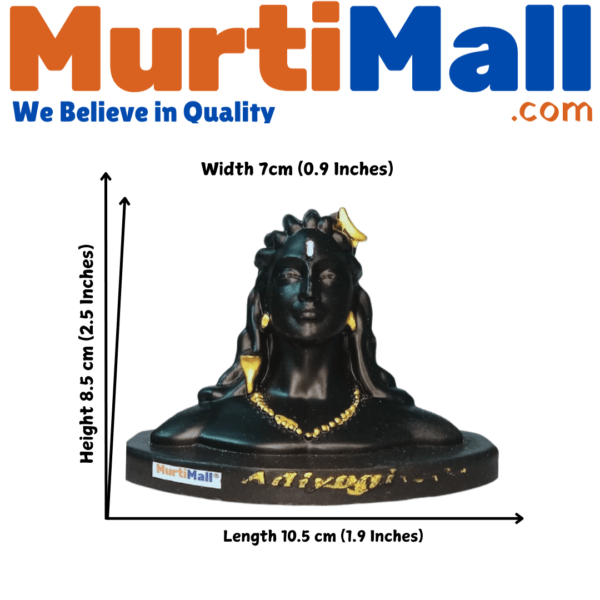 MurtiMall Plastic Adiyogi Ji Idol for Car Dashboard - Image 4