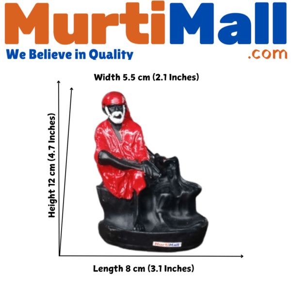 MurtiMall Lord Red Sai Baba Smoke Fountain With Incense Holder Cones Free - Image 2