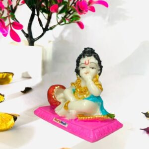 Makhan Krishna Statue – Adorable Bal Krishna Idol for Devotion & Decor