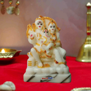 Marble dust Shiv Parivar statue