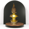 Golden Big Buddha Head Statue