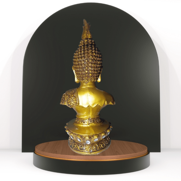 Golden Big Buddha Head Statue