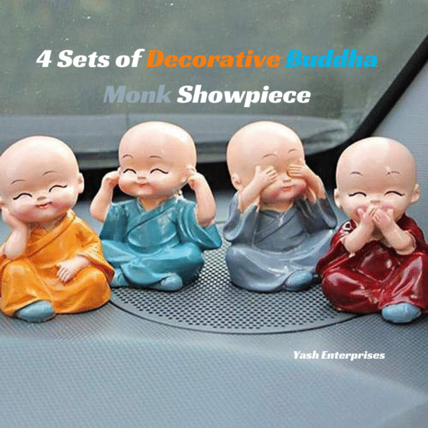 Little Monk statue – A Peaceful and Charming Decor 4 Piece Set - Image 4