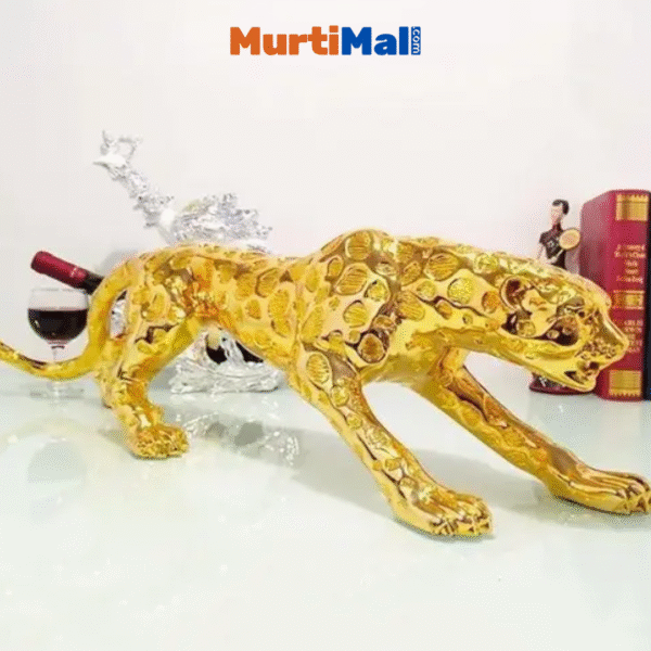 Golden Jaguar Showpiece – Bold Luxury Decor for Home or Office (Copy) - Image 4