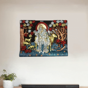 Radha Krishna Frame – Divine Wall Art for Love, Devotion & Home Decor
