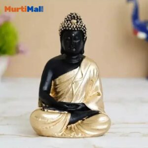 Black Buddha Statue – Elegant Decor for Peace, Protection & Mindfulness