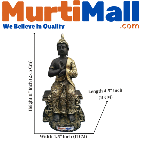 MurtiMall golden buddha statue For Home Decoration Item - Image 5