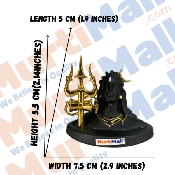 MurtiMall Lord Adiyogi Shiva Statue for Car | Shiva Idol for Home, Office and Decor - Image 3