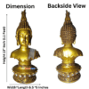 Golden Big Buddha Head Statue