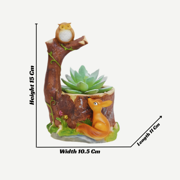Handcrafted Hanging Resin Flower Pot – Window & Table Decor - Image 4