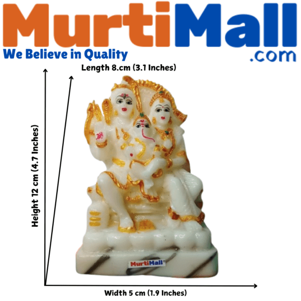 Marble dust Shiv Parivar statue