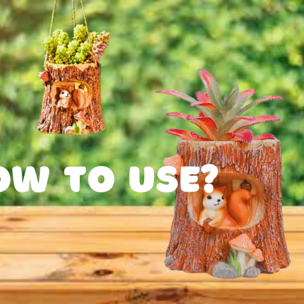 Rustic Tree Trunk Flower Pot for Garden, Balcony, or Table Decor - Image 3