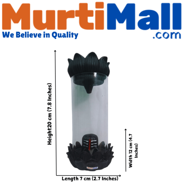 Glass Shivling backflow smoke fountain