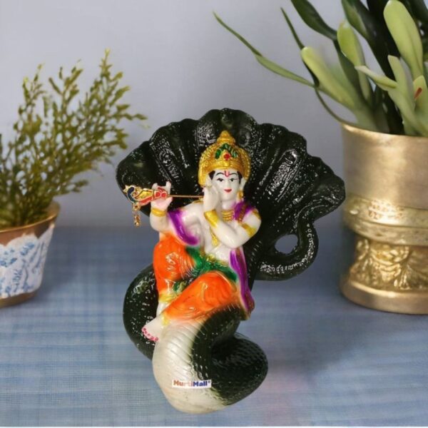 Kaliya Naag Krishna Statue – Divine Victory Idol for Protection & Devotion - Image 2