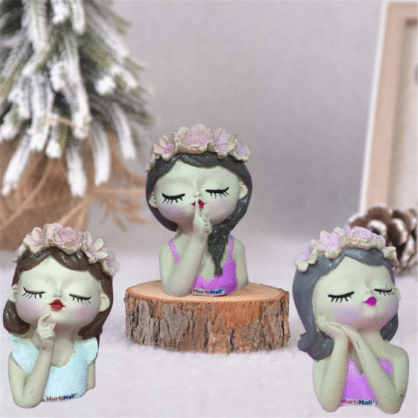 Flower Girl Statue – Elegant Figurine for Garden & Home Decor - Image 2