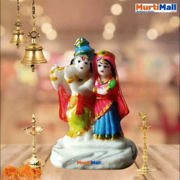 Radha Krishna Murti – Divine Love Idol for Home Temple & Elegant Decor - Image 2