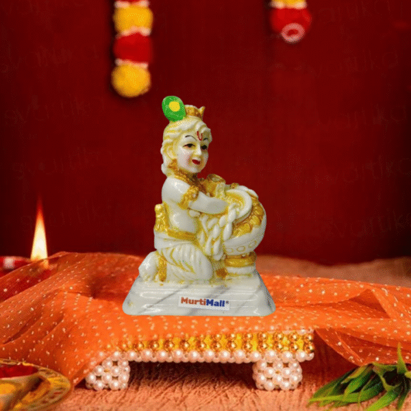 Makhan Krishna Idol – Divine Baby Krishna for Love, Joy & Home Decor - Image 2