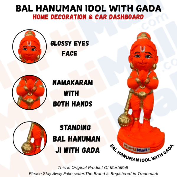 Bal Hanuman Murti – Divine Child Form Idol for Strength & Devotion - Image 5